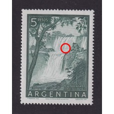 ARGENTINA 1954 GJ 1052 ESTAMPILLA NUEVA MINT PAPEL RAYADO + VARIEDAD U$ 90